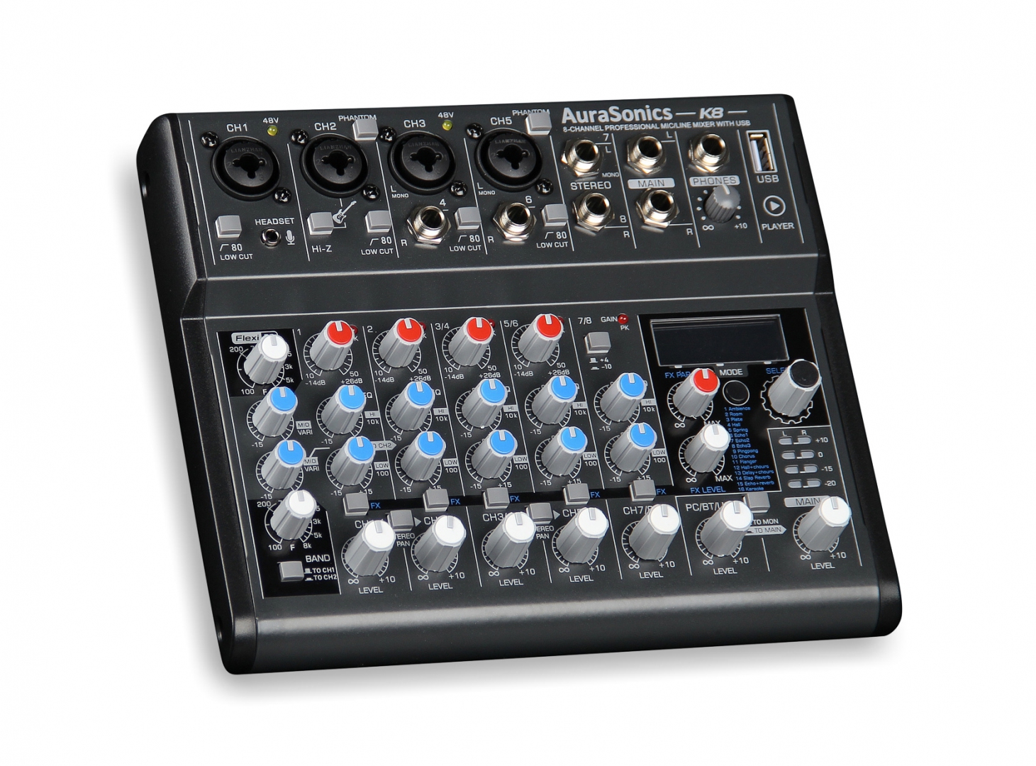 AuraSonics K8 компактный микшерный пульт в Костроме