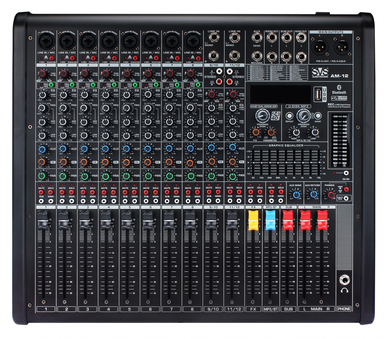 SVS Audiotechnik mixers AM-12 Микшерный пульт аналоговый, 12-канальный в Костроме